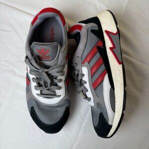 adidas Men US11 Tresc Run‎ Grey Scarlet Core Running Sneakers BOOST